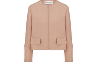 DIOR Cropped Coats Women's Pink