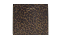 SAINT LAURENT Calfskin Wallet Men's Black Brown
