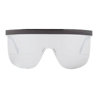 CELINE Metal Irregular Shape Sunglasses Men's Black