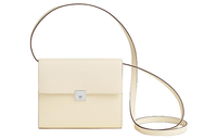 HERMES Clic Epsom Calfskin Shoulder Bag Crossbody Bag Regular Women's Cream White