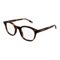 SAINT LAURENT Recycled Acetate Round Eyeglass Frames Unisex Brown