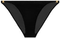 CELINE Triomphe Mulberry Silk Georgette Underwear Underpants Women's 1 Pack Black