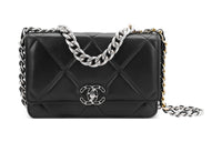 CHANEL 19BagWOC Sheepskin Shoulder Bag Crossbody Bag Wallets Regular Women's Black