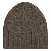 HERMES Knitted Fabric Beanies Unisex Brown