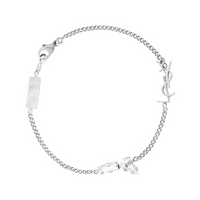 SAINT LAURENT Brass Bracelets Women's Silver