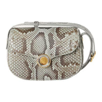 Loro Piana Ghiera Python Skin Crossbody Bag Shoulder Bag Mini Women's Brown