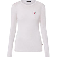 LOUIS VUITTON Initials Fine Knit Pullover Sweater Women's White