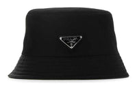 PRADA Signature Logo Plaque Bucket Hat