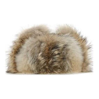 PRADA Nylon Fur Trapper Hats Women's Light Brown