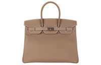 HERMES Birkin Epsom Leather Birkin Bag Handbags Regular Women's 18 Etoupe Elephant Gray