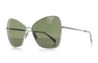 CELINE Irregular Shape Sunglasses Women's Silver