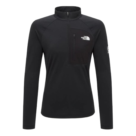 THE NORTH FACE Batura Long Sleeve Zip-up T-Shirt Asia Sizing 'Black' NT7LR00A