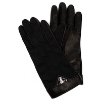 PRADA Recycled Nylon Gloves Women's Black