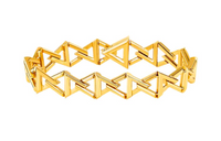 LOUIS VUITTON 18K Gold Bangles Unisex Gold