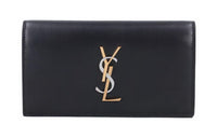 SAINT LAURENT Leather Wallet Women's Black