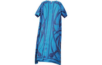 HERMES Short-Sleeved Dresses Women's Blue