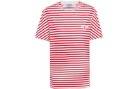 PRADA Printed Interlock Stripe T shirt White/Red