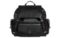 CELINE Smooth Cow Leather Backpack Large Size Men's Black