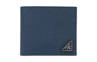 PRADA Leather Wallet Men's Blue