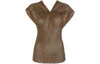 SAINT LAURENT SS24 Tank Tops Women's Burnt Olive Green