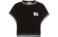 MIU MIU Crop Tops Women's Black