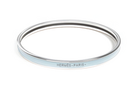 HERMES Enamel Bangles Unisex Blue