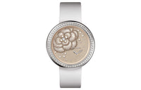 CHANEL MADEMOISELLE PRIVÉ Wrist Watch Quartz Movement Satin Strap Gray Dial Women's