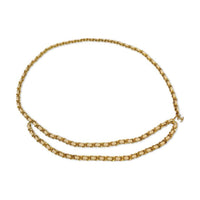 CHANEL Pre-Owned 2001 Logo Leather-and-chain Belt