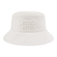 MIU MIU - Bucket Hats Women's White/Blue/Brown