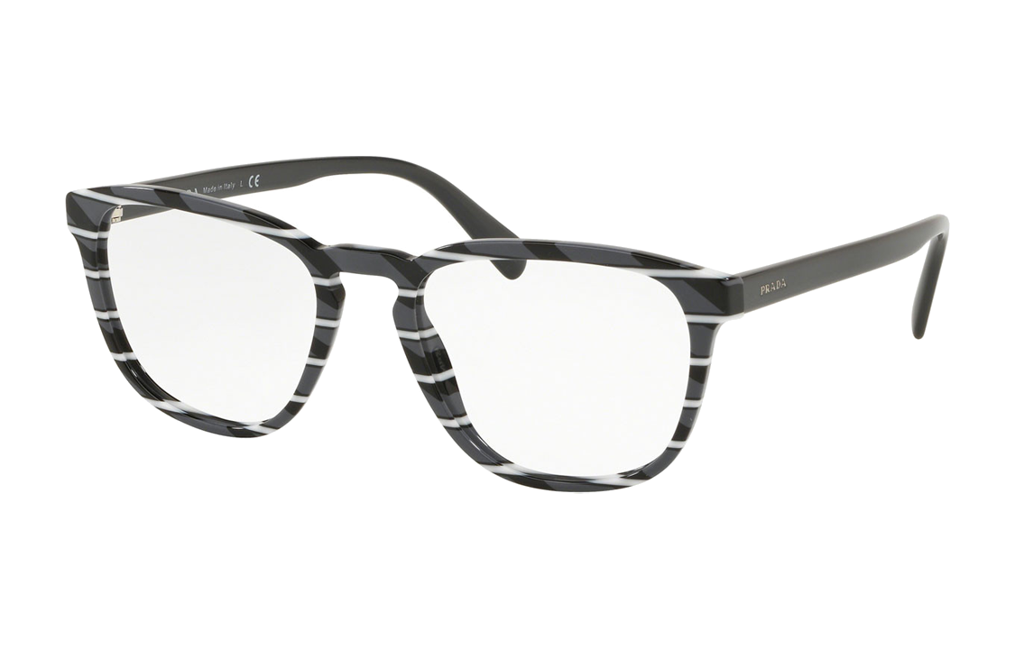 PRADA - Irregular Shape Eyeglass Frames Unisex Multicolor