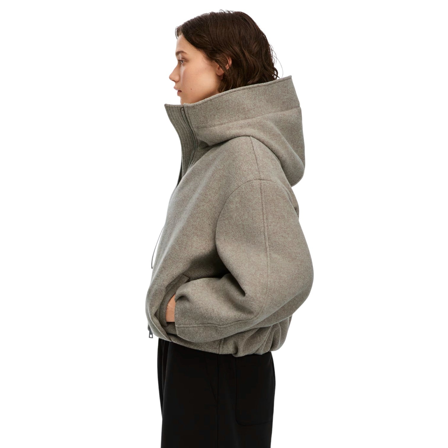 (WMNS) Canada Goose Chilliwack Bomber Wool 'Dark Driftwood Heather' 4808W-9137