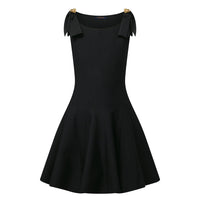 LOUIS VUITTON Button Detail Cocktail Dress
