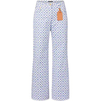 LOUIS VUITTON Blurry Monogram Boot-Cut Jeans