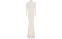SAINT LAURENT Long-Sleeved Dresses Women's White