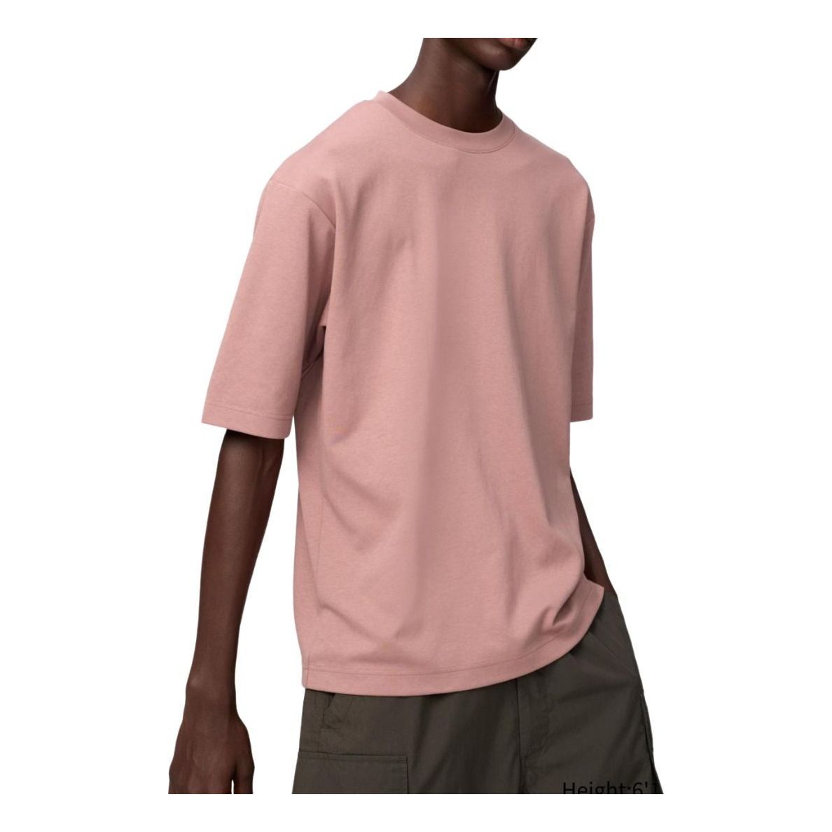 UNIQLO U AIRism Cotton Half Sleeve Oversized T-Shirt 'Pink' 482295-11