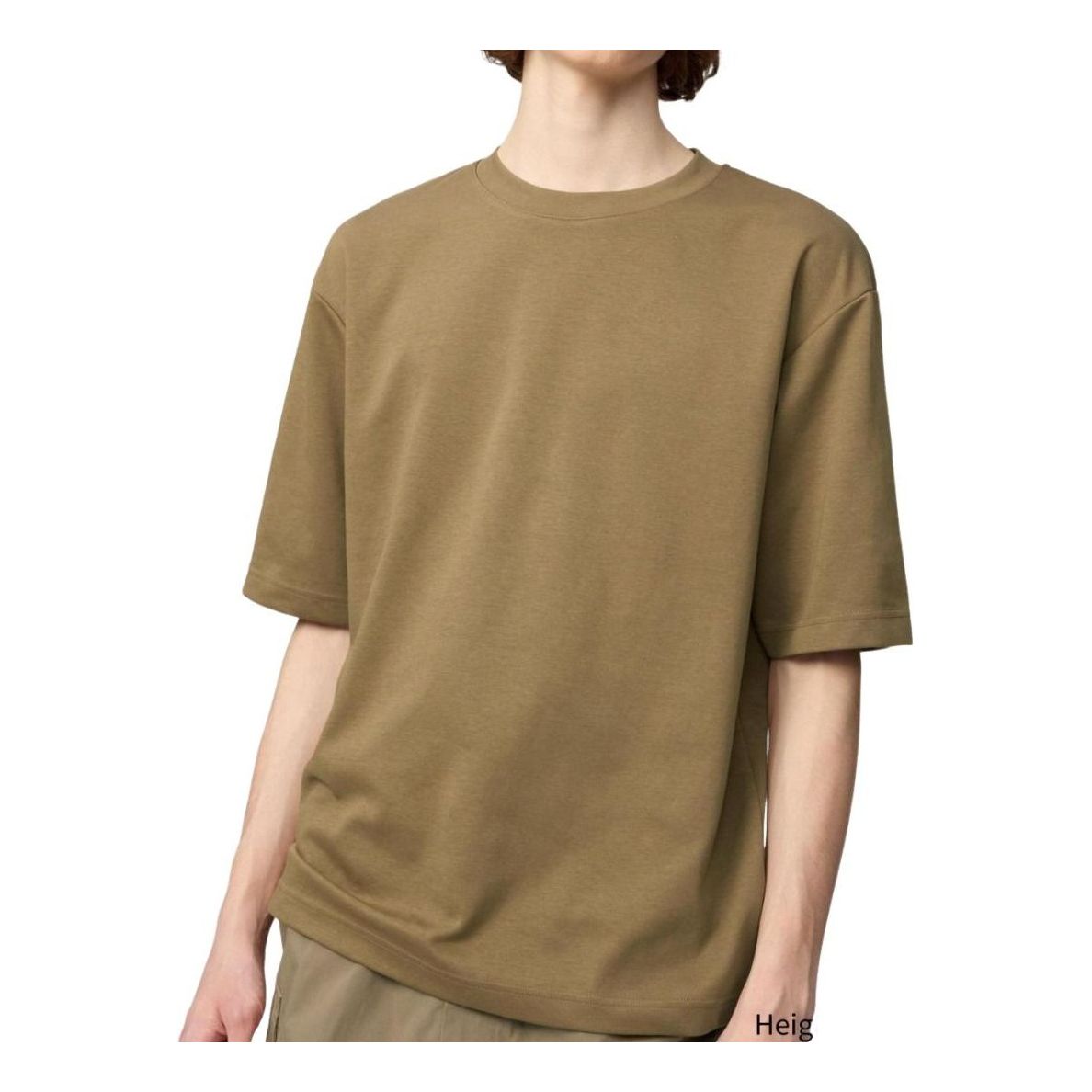 UNIQLO U AIRism Cotton Half Sleeve Oversized T-Shirt 'Brown' 482295-35