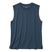 UNIQLO AIRism Cotton Sleeveless T-Shirt 'Blue' 482760-68