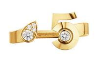 CHANEL 18K Gold Diamonds Rings Women's Gold