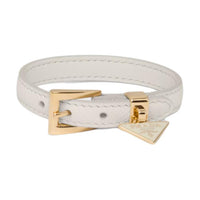PRADA Leather Wristbands Women's White