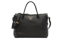 PRADA Calfskin Shoulder Bag Crossbody Bag Women's Black