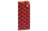 GOYARD Montmartre Canvas With Leather Eyeglass Pouch Small Size Unisex Red