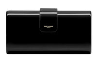 SAINT LAURENT Brass Clutch Women's Black