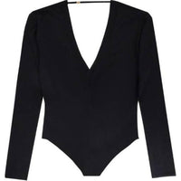 SAINT LAURENT V Neck Long Sleeved Top