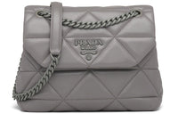 PRADA Nappa Leather Shoulder Bag Crossbody Bag Regular Women's Marble Gray