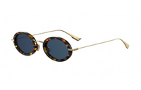 DIOR Oval Sunglasses Women's Tortoiseshell