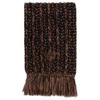 PRADA Ribbed-knit Wool-cashmere Scarf