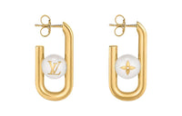 LOUIS VUITTON My Lv Chain Pearls Earrings