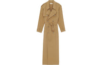 SAINT LAURENT SS23 Coats Women's Khaki