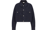 DIOR FW23 Denim Jacket Women's Dark Blue