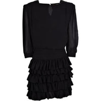 SAINT LAURENT Long Sleeved Dresses Women's Black